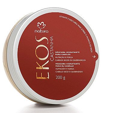 Máscara Hidratante para Cabelos Castanha - 200 gr