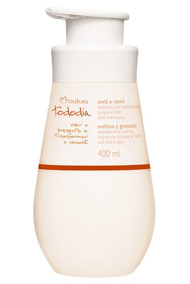 Desod. Hidrat. Corp. Avelã e Romã - Pele Extrasseca - 400 ml
