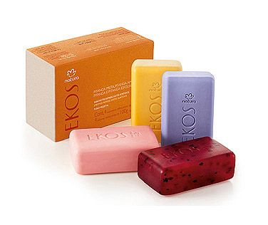 Sabon. em Barra Puro Vegetal Sortido Refresc. Pitanga 4 unid
